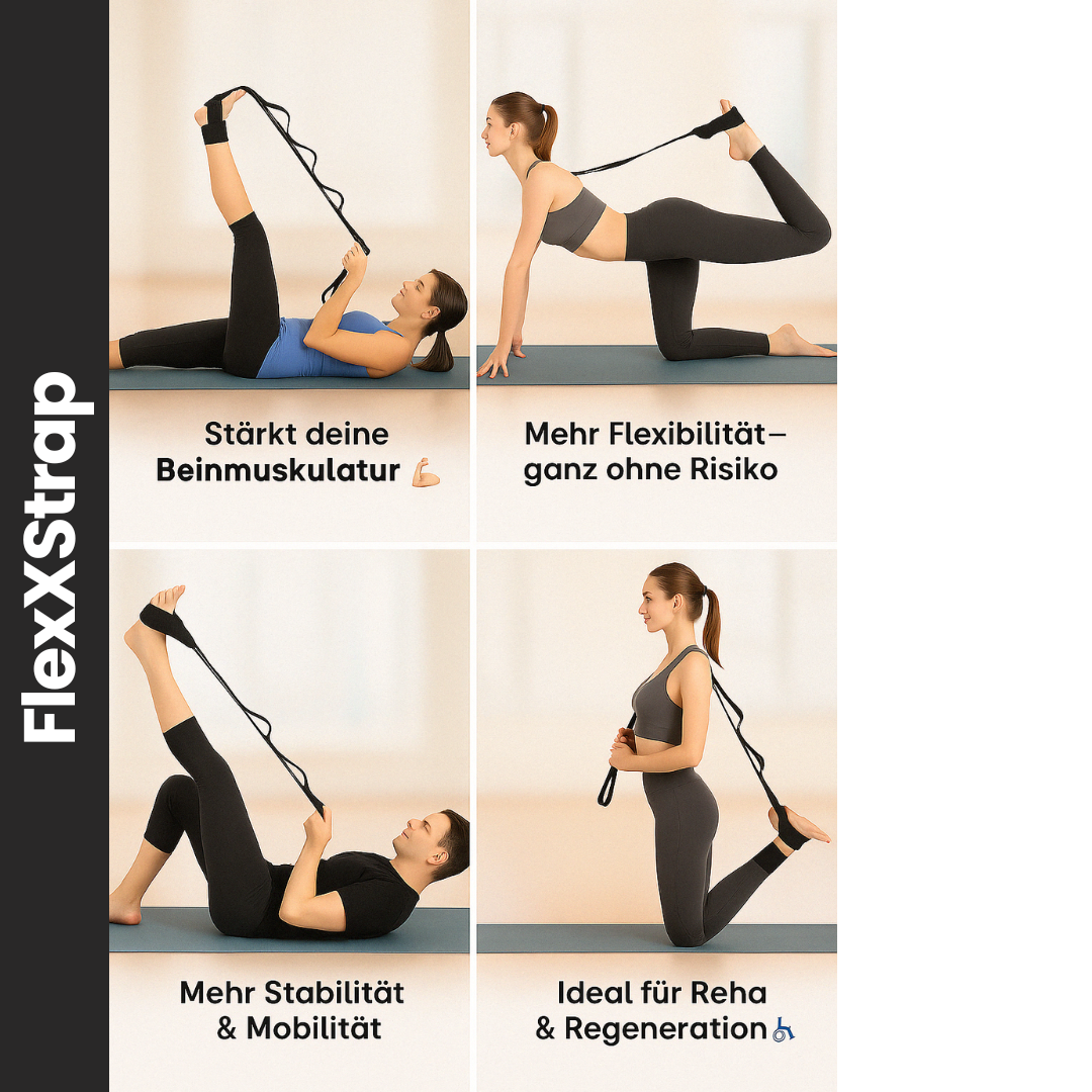 FlexXStrap™ – Dehngurt für mehr Beweglichkeit & weniger Schmerzen