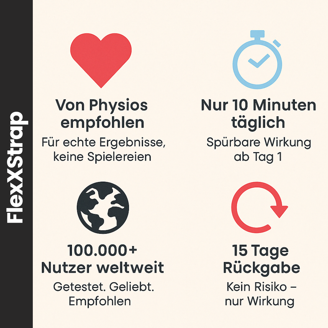 FlexXStrap™ – Dehngurt für mehr Beweglichkeit & weniger Schmerzen